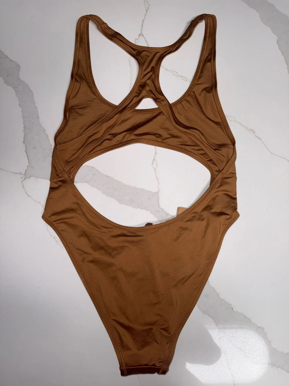 SKIMS One-Piece Cutout Swimsuit - Cocoa Brown